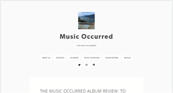 Desktop Screenshot of musicoccurred.com