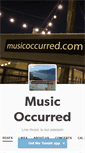 Mobile Screenshot of musicoccurred.com