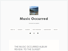 Tablet Screenshot of musicoccurred.com